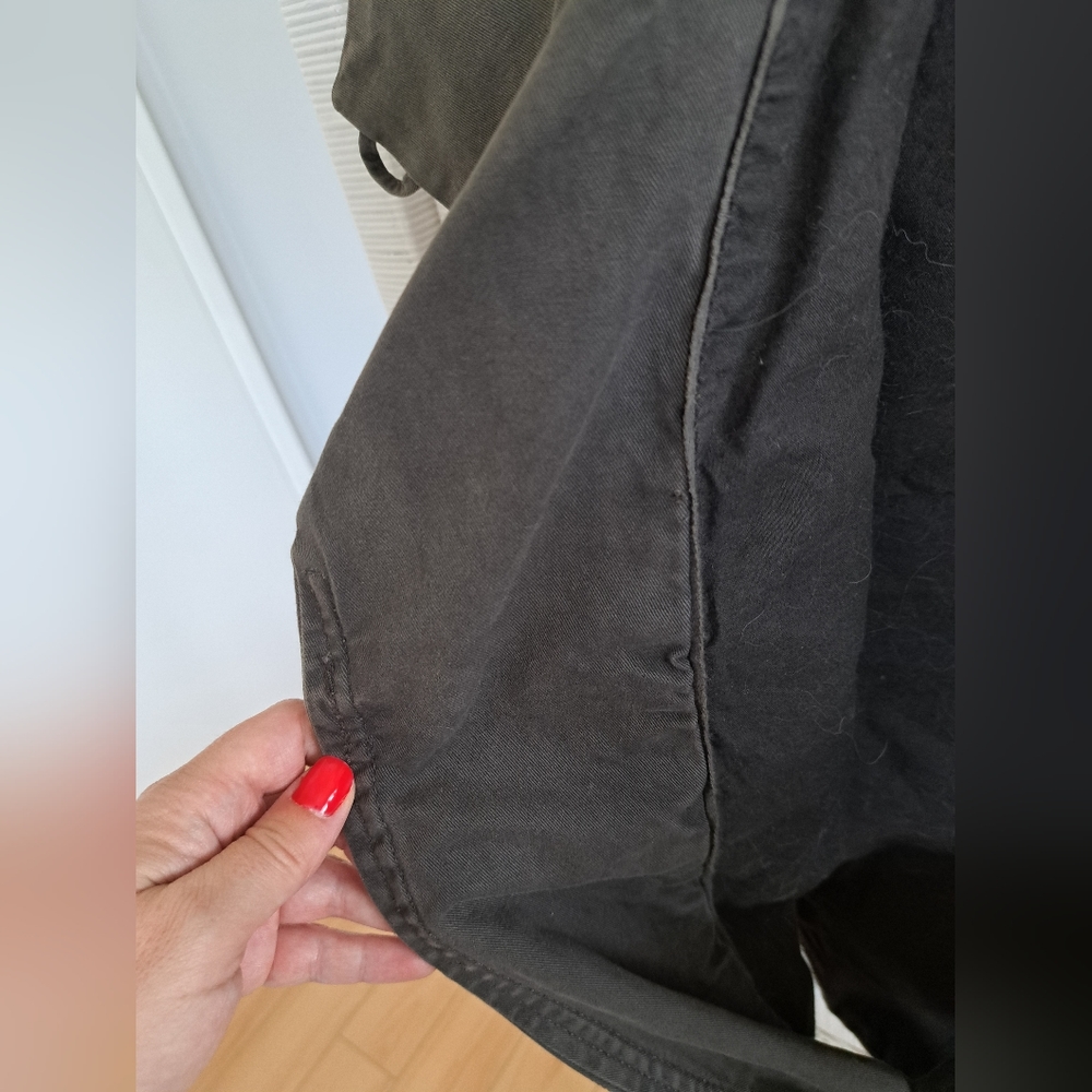 Gap The Utility Jacket Gray Lined Wide Collar Car… - image 6